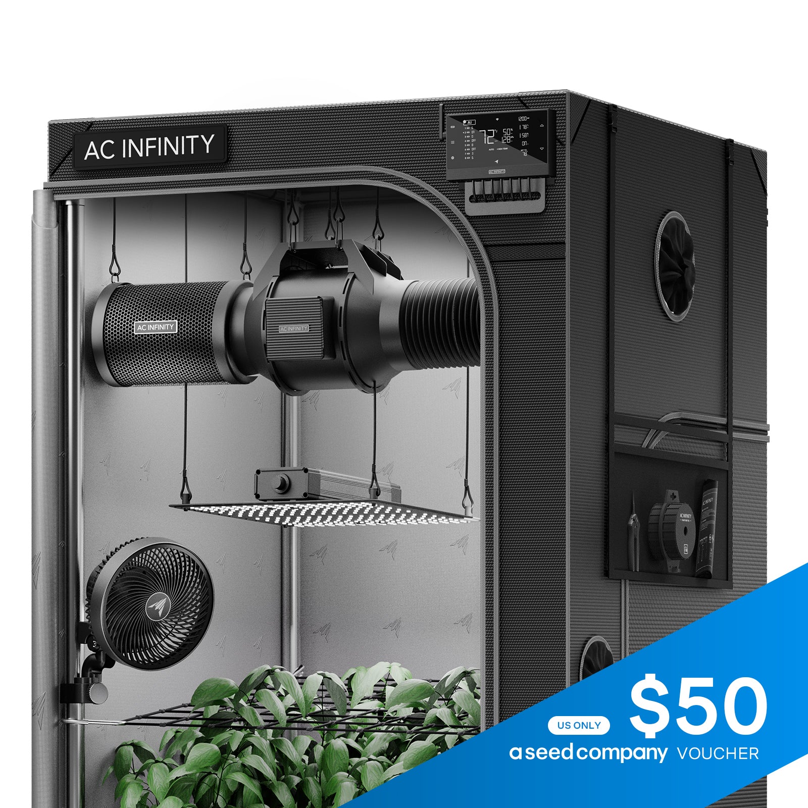 3 in 1 grow tent AC Infinity B33 Advance System made-in-usa proof 1680D oxford fabric Model:Denna M10i (20 mph) Robens - Chaser 1