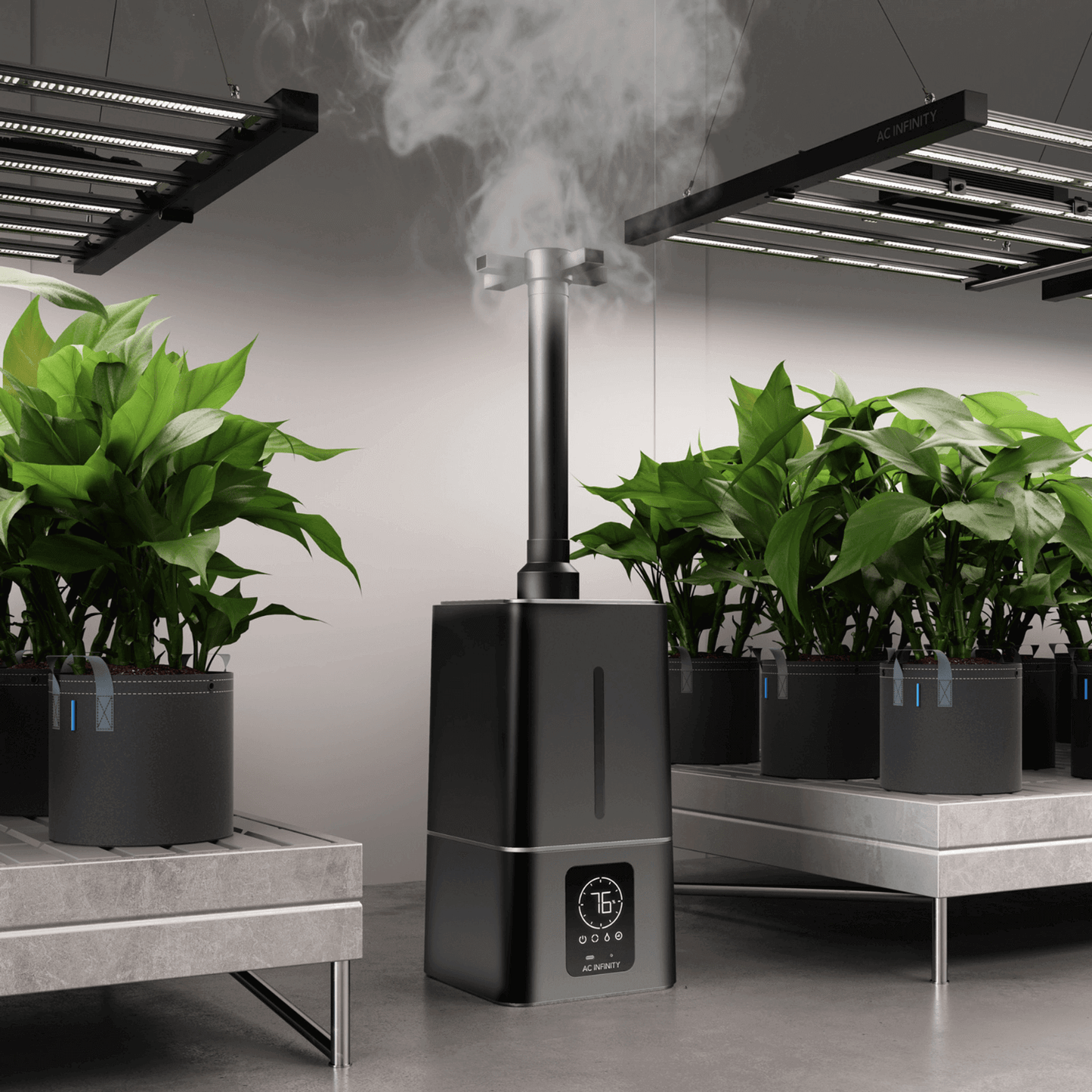 AC Infinity CLOUDFORGE T7, Environmental Plant Humidifier, 15L, Smart Controls, Targeted Vaporizing | AC-CFT7 | Grow Tents Depot | Climate Control | 819137023628