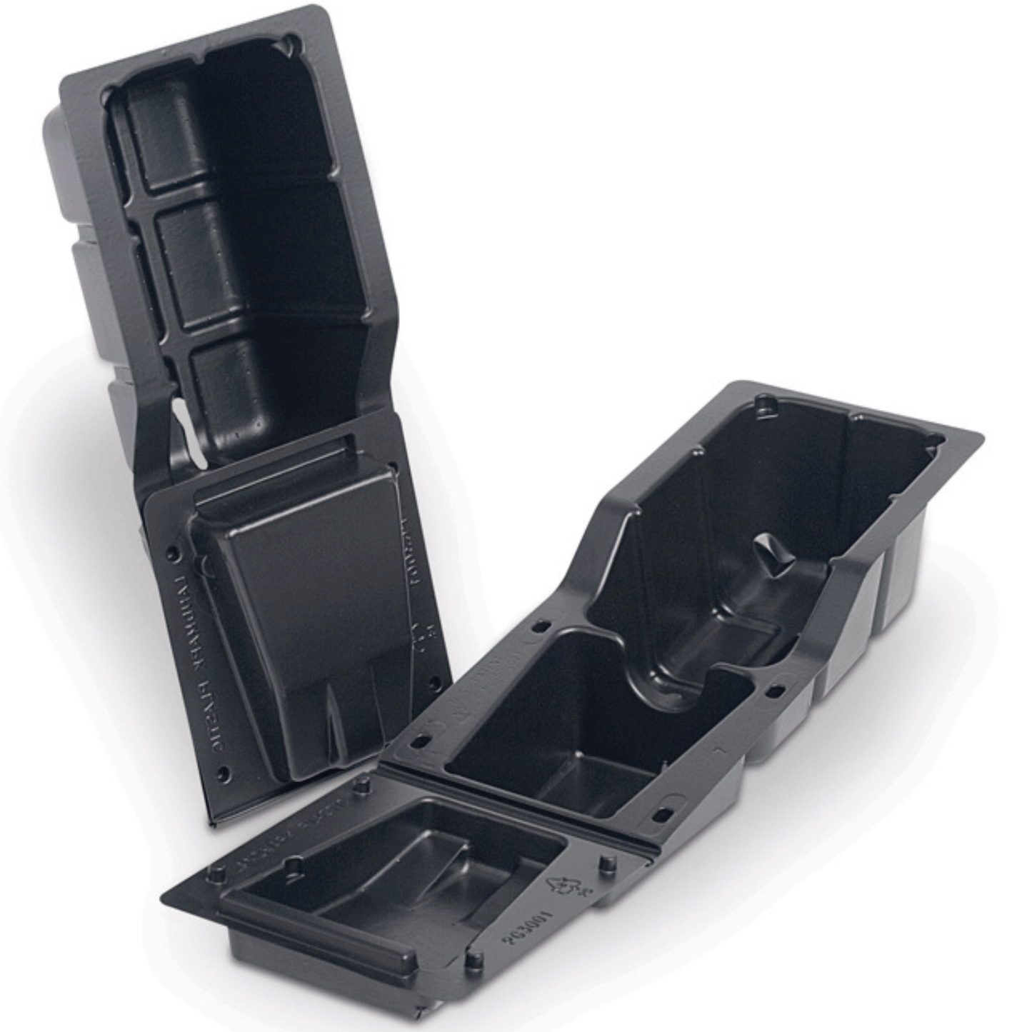 Clone Shipper Black Single Plant Wide Guide open and closed, sleek design, 15.56 inches extended, compact for easy plant care.