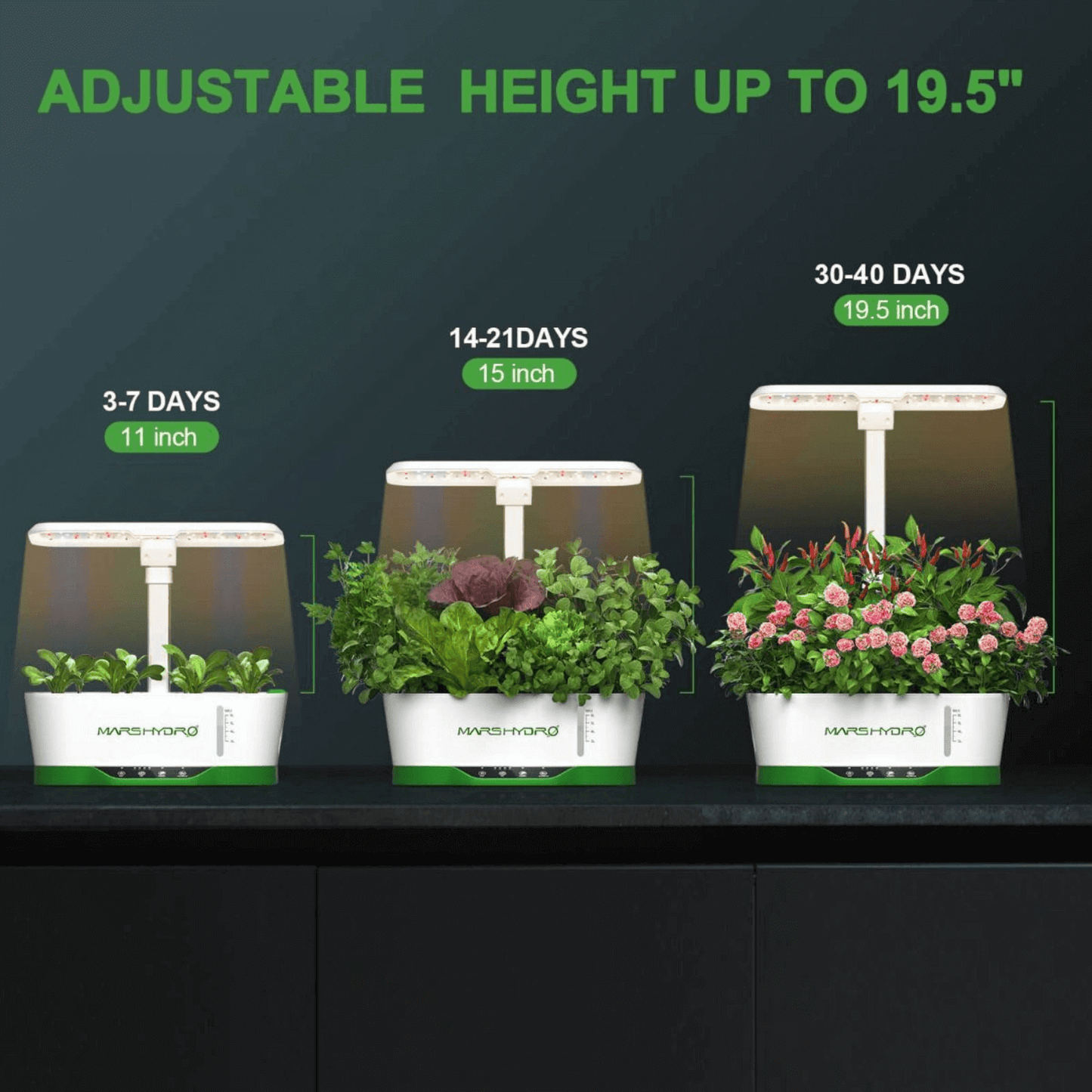 Mars Hydro Hydroline12 LED Hydroponics Growing System | MH-Hydroline12 | Grow Tents Depot | Planting & Watering | 686494406247
