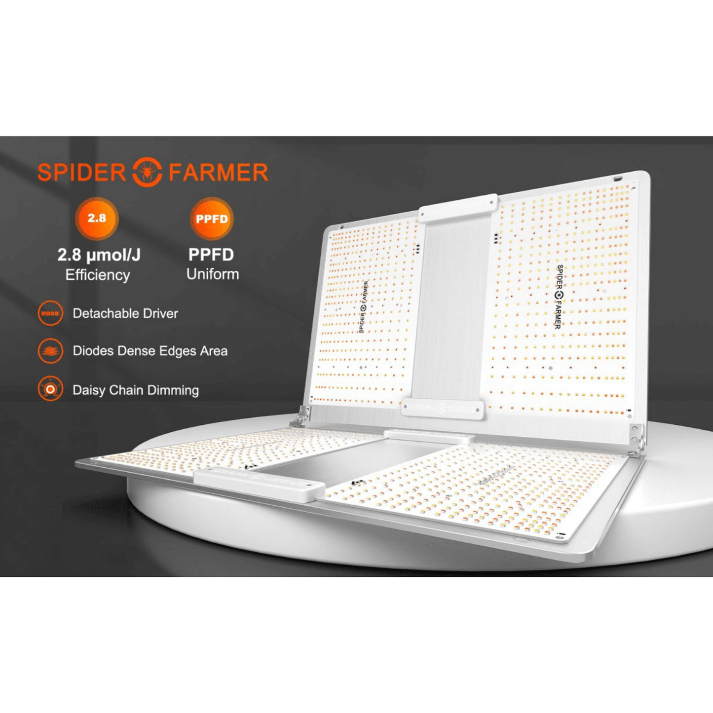 Spider Farmer SF7000 650W Dimmable Full Spectrum LED Grow Light | SPIDER-SF-7000 | Grow Tents Depot | Grow Lights | 6973280372720