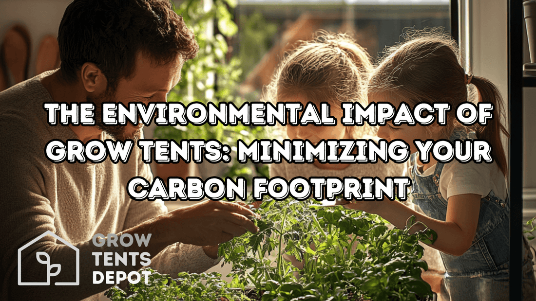 Family engages in indoor gardening, exploring the environmental benefits of grow tents while minimizing carbon footprints.