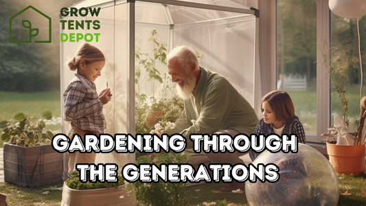 Gardening Through the Generations | Grow Tents Depot | Growing vegetables at home isn't a novel concept; it's been practiced by generations before us. Let's take a quick nostalgic trip to yesteryears. Our grandparents' generation relied heavily on their l