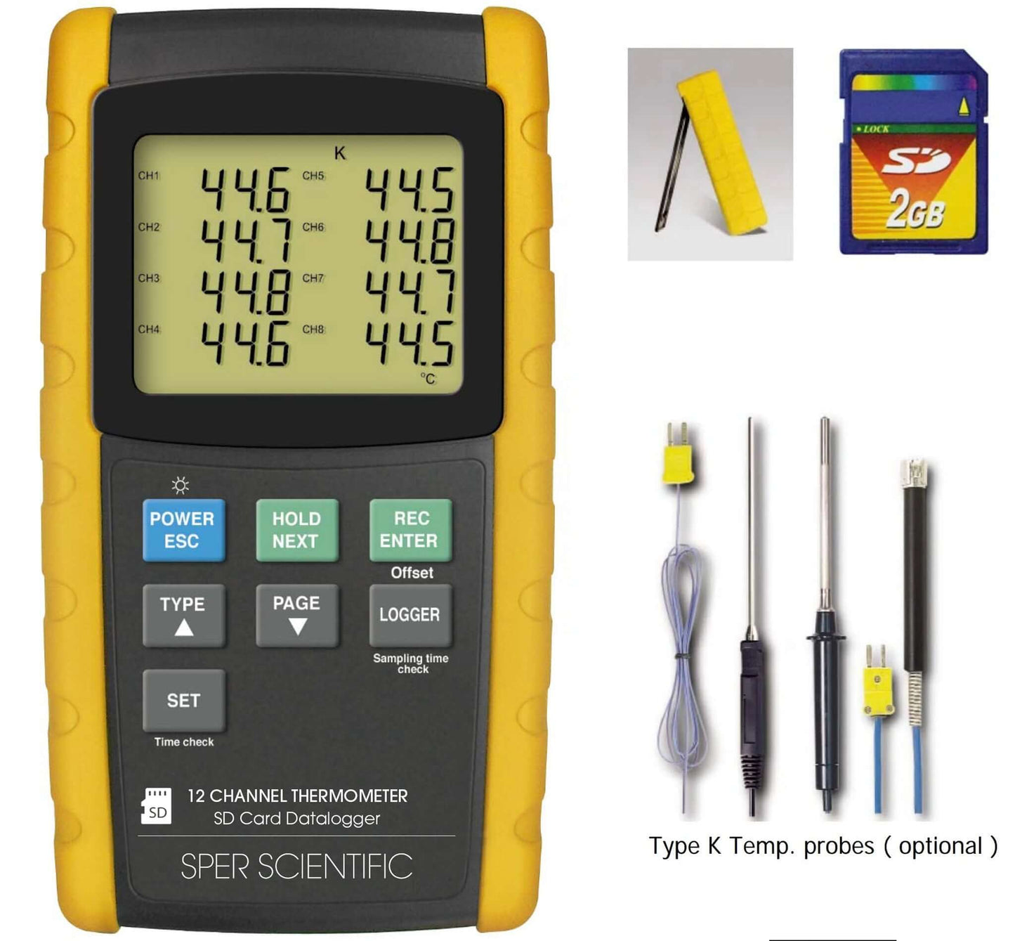 Sper Scientific Direct 12 Channel Digital Thermometer with Datalogger
