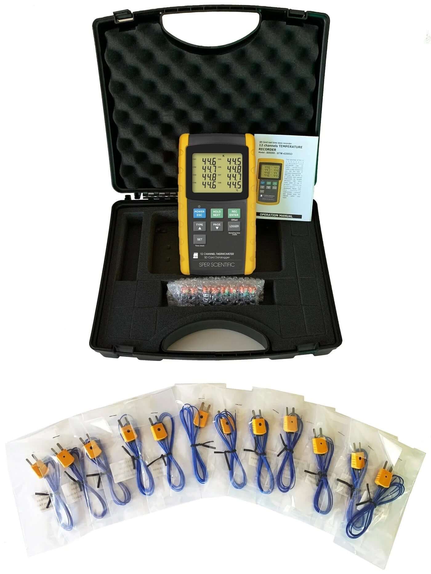 Sper Scientific Direct 12 Channel Digital Thermometer with Datalogger