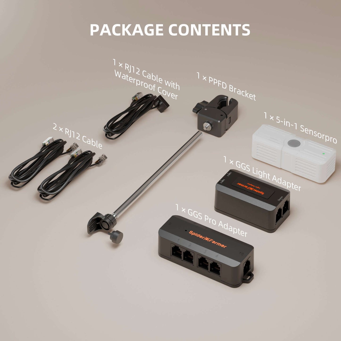 Spider Farmer Genius Grow System SensorPro Kits w/ CO2 Sensor & PAR product image 13