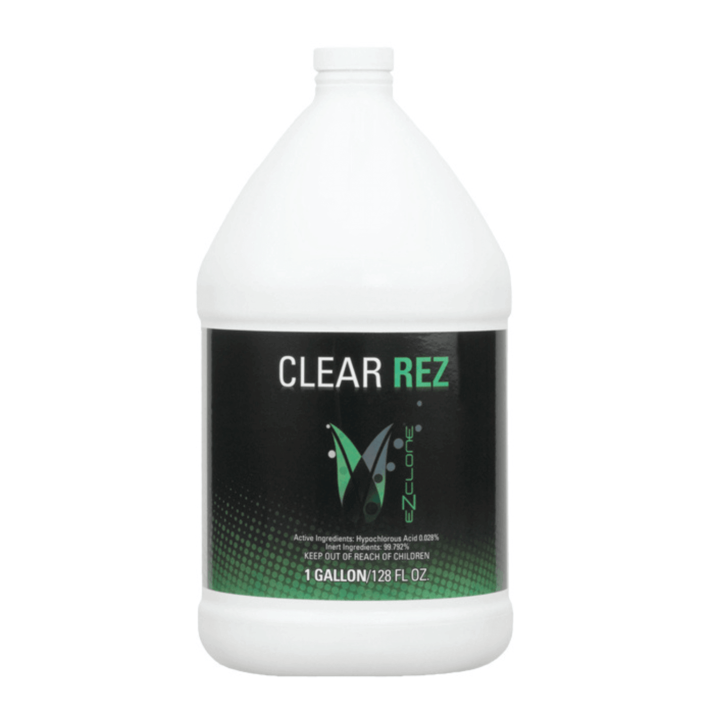 EZ-Clone Clear Rez 1 Gallon water treatment bottle for cloning systems, promoting peak performance and maintenance.