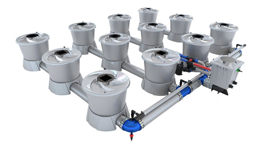 ALIEN Hydroponics V-SYSTEM 12 Pot 4 Row Kit