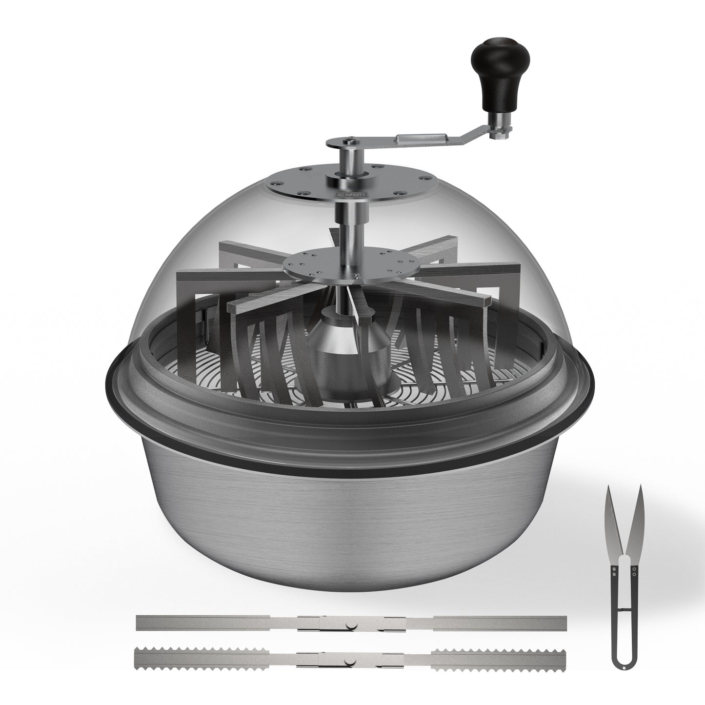 AC Infinity Bud Bowl Trimmer Twist Spin Cut w/ Clear Visibility Dome product image 1