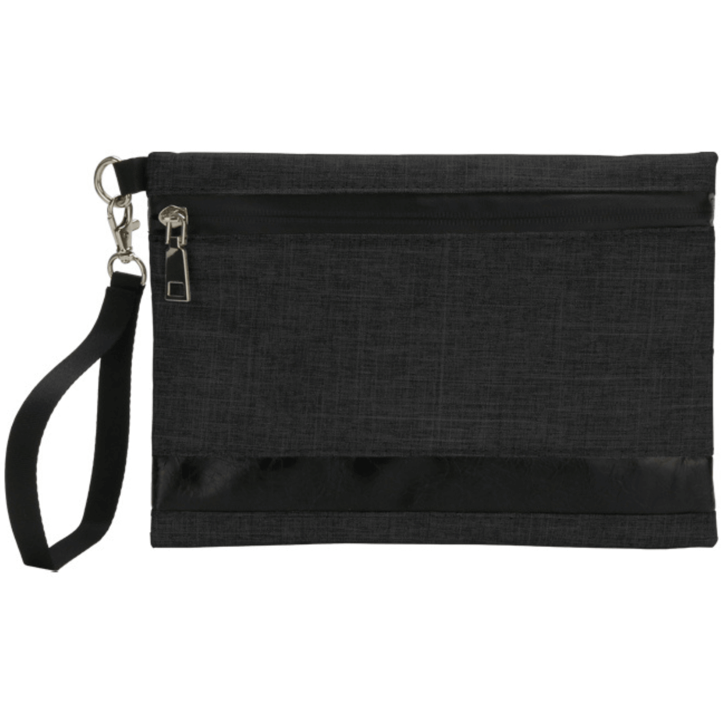 Black Funk Fighter stash pouch featuring a sleek design and secure zipper closure, ideal for discreet storage and odor control.