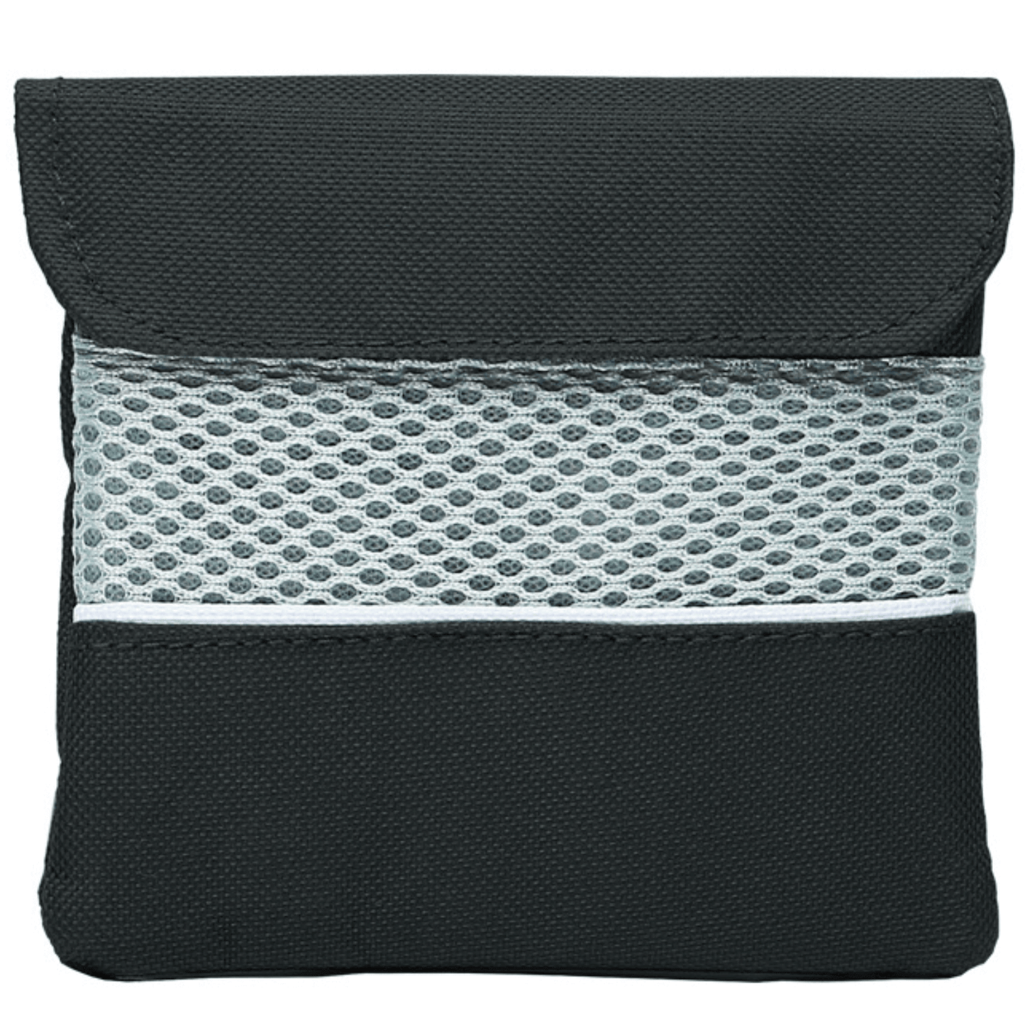 Funk Fighter Black DAILY Pocket Bag with mesh detail for odor control and stylish design, available at Grow Tents Depot.