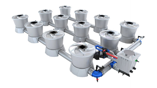 ALIEN Hydroponics V-SYSTEM 12 Pot 3 Row Kit