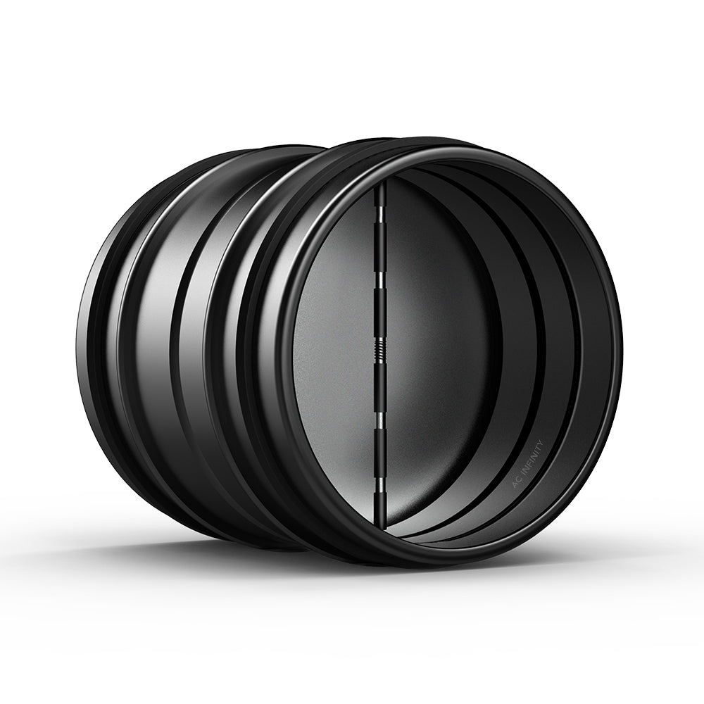 AC Infinity Backdraft Damper Ducting Insert 8-Inch Black Galvanized product image 1