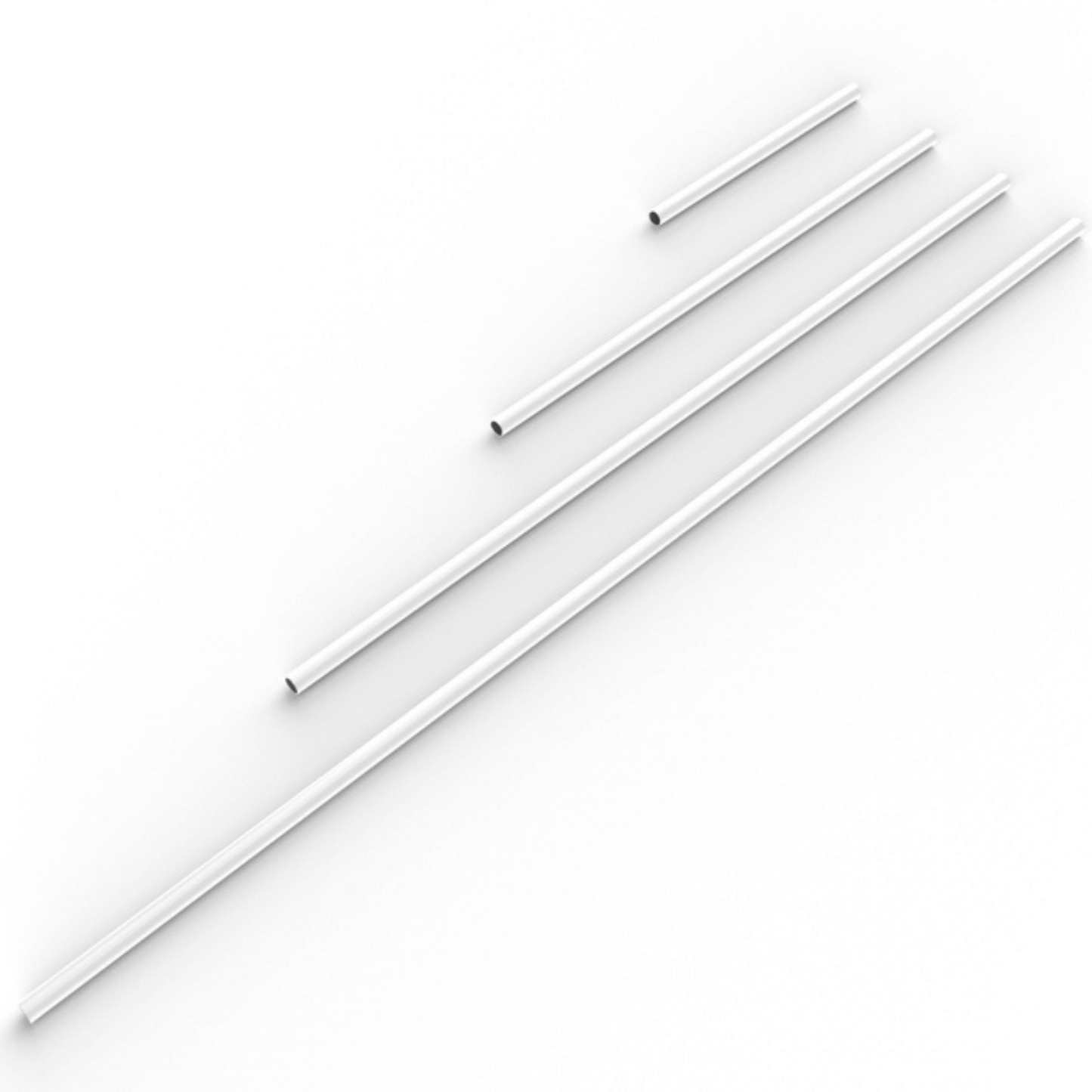 FloraFlex PotPro Link 3 Feet – 12 pack rods for hydroponic systems arranged by length on a white background.