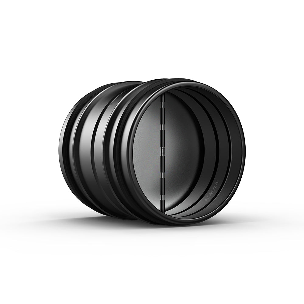 AC Infinity Backdraft Damper Ducting Insert 4-Inch Black Galvanized product image 1