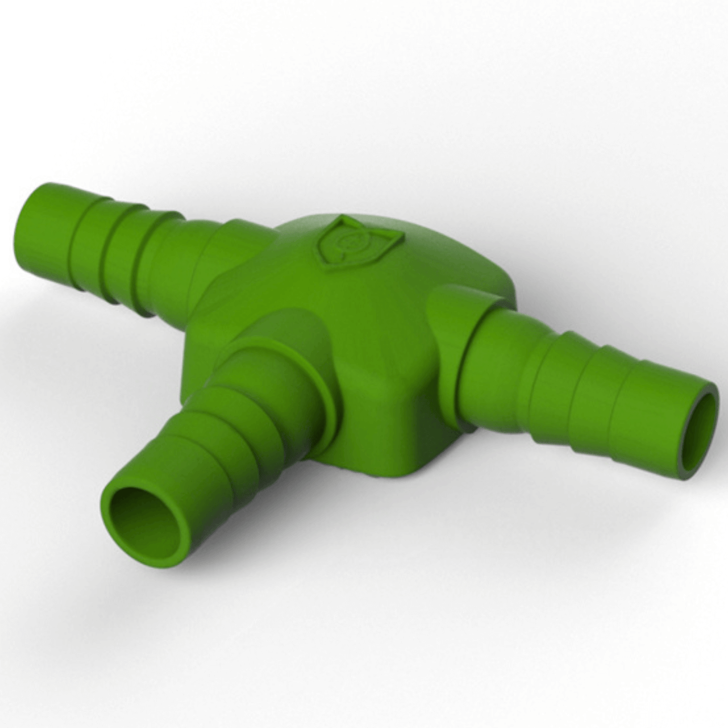 Green FloraFlex PotPro Drainage Tee for efficient irrigation systems, available in a 12 pack at lowest price guarantee.