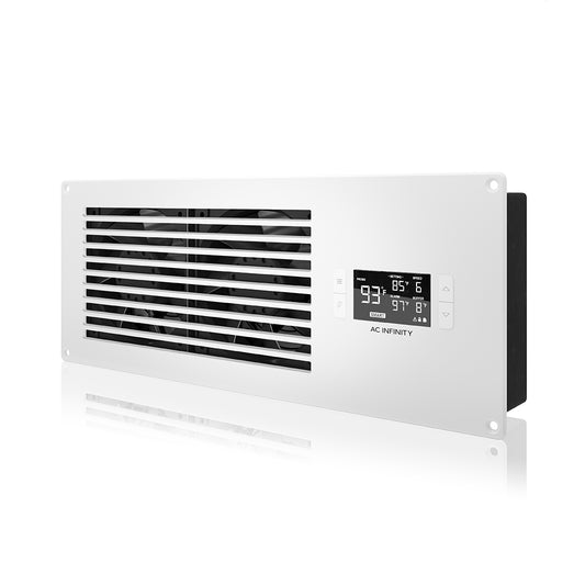 AC Infinity AIRFRAME T7-N White, Equipment Closet and Room Fan System 17", Intake