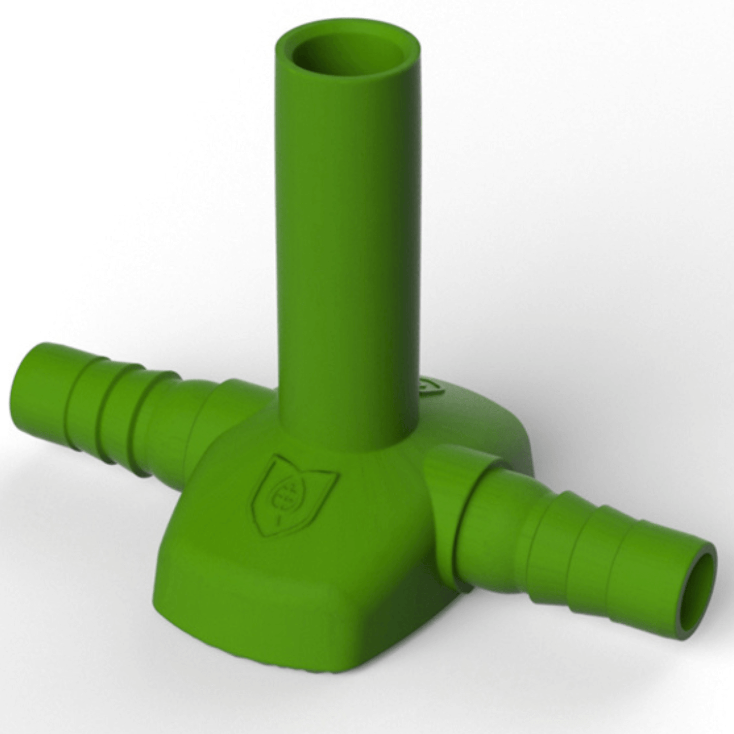 FloraFlex PotPro Platform Fitting Tee, green plastic connector for efficient irrigation, 12 pack.