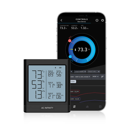 AC Infinity CLOUDCOM B2 Smart Thermo-Hygrometer w/ Data App Integrated product image 1