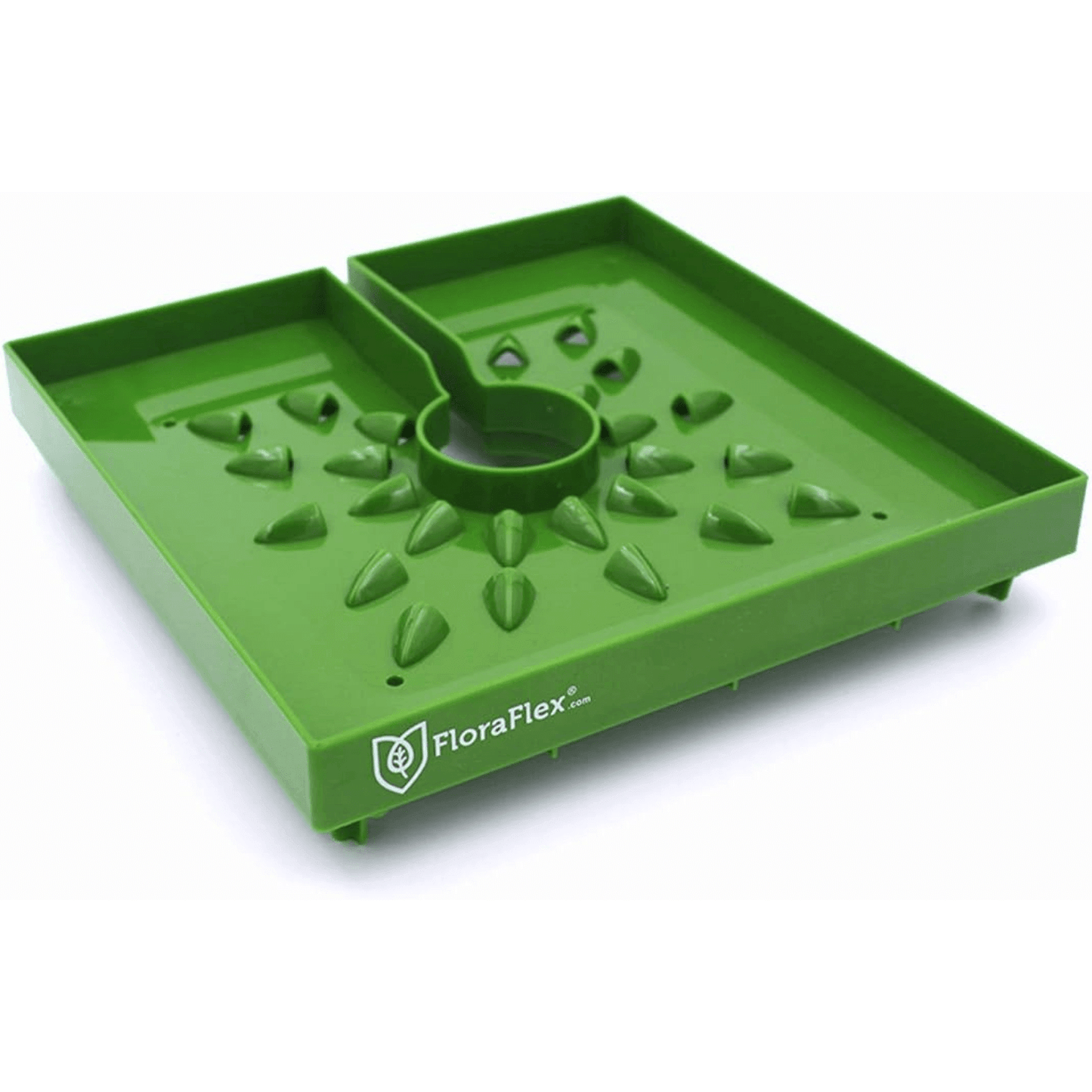 FloraFlex FloraCaps 8" x 8" green watering tool for efficient plant hydration.