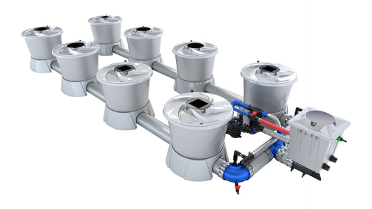 ALIEN Hydroponics V-SYSTEM 8 Pot 2 Row Kit