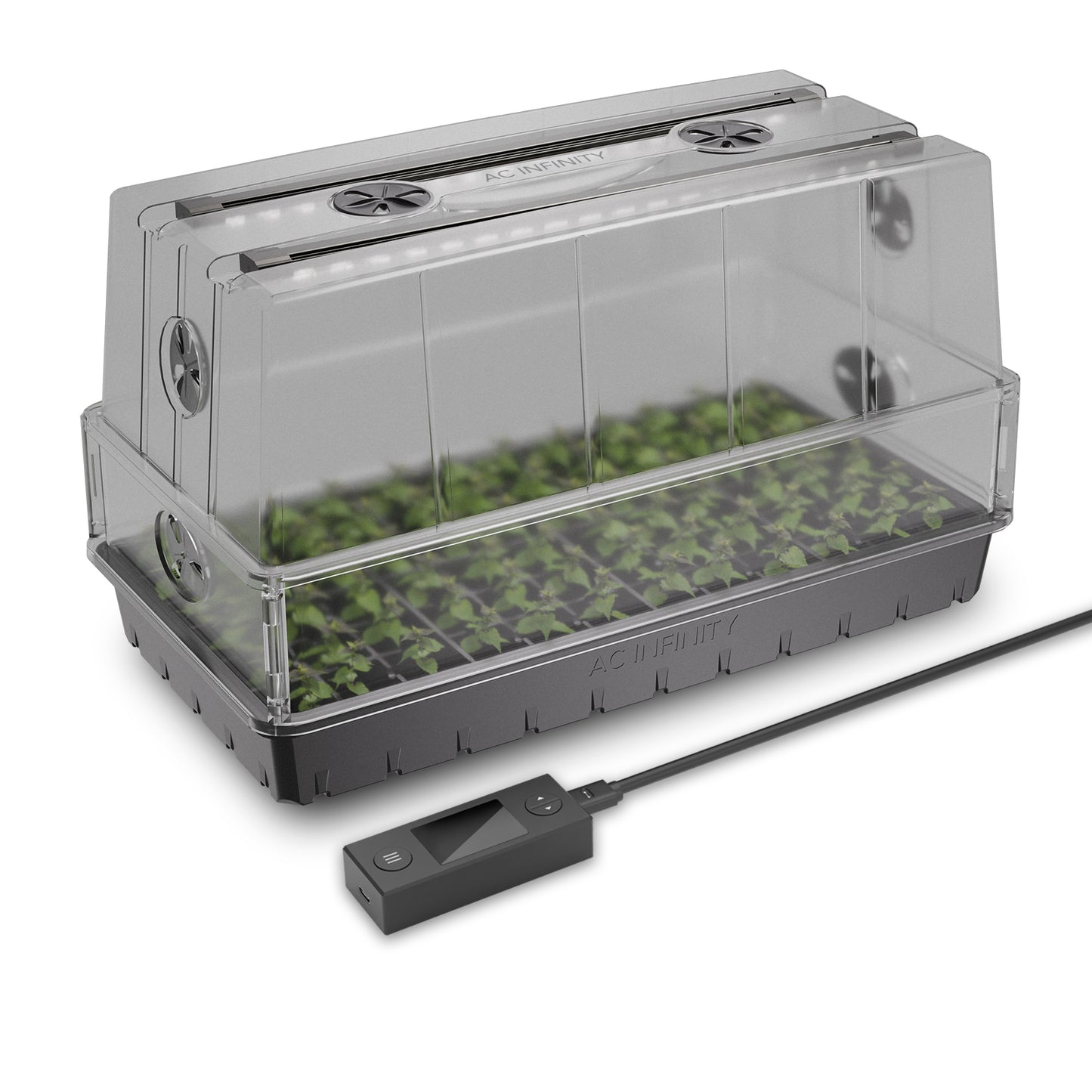 AC Infinity Humidity Dome Germination Kit w/ LED Grow Light Bars 6x12 product image 1