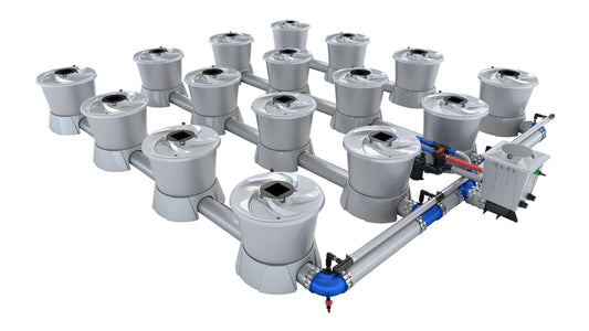 ALIEN Hydroponics V-SYSTEM 16 Pot 4 Row Kit