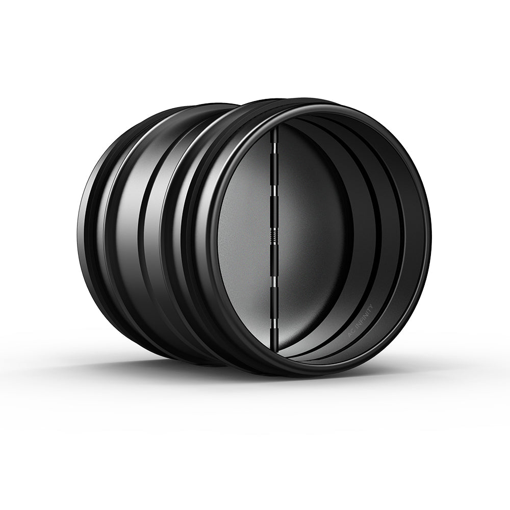 AC Infinity Backdraft Damper Ducting Insert 6-Inch Black Galvanized product image 1