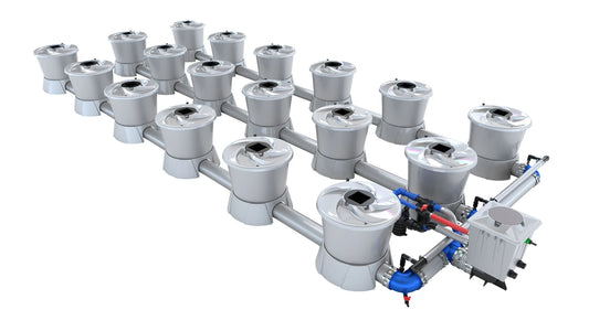 ALIEN Hydroponics V-SYSTEM 18 Pot 3 Row Kit