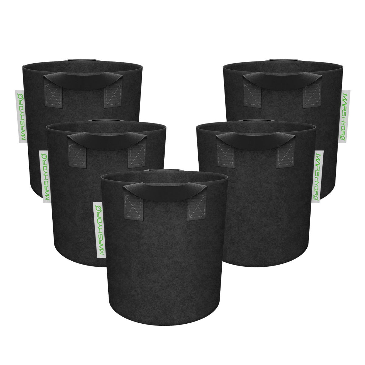 Mars Hydro 5 Gallon Black Fabric Grow Bag w/ Handles - 5-Pack product image 1