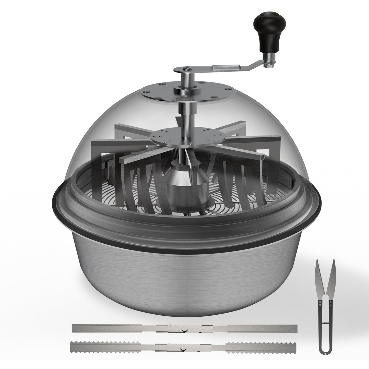 AC Infinity Bud Bowl Trimmer Twist Spin Cut w/ Clear Visibility Dome product image 1