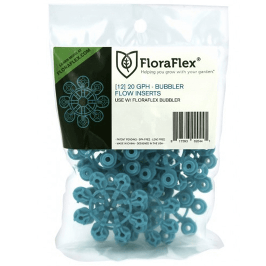 "FloraFlex Bubbler 20GPH 12 Pack in Blue for Efficient Plant Watering"