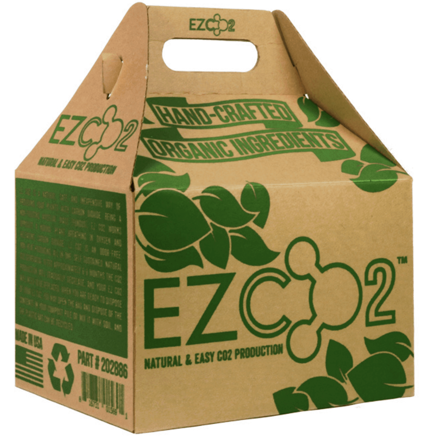 EZ CO2 Delay Activated Mushroom Bag for Natural CO2 Production, Hand-Crafted with Organic Ingredients, 6-Month Use.