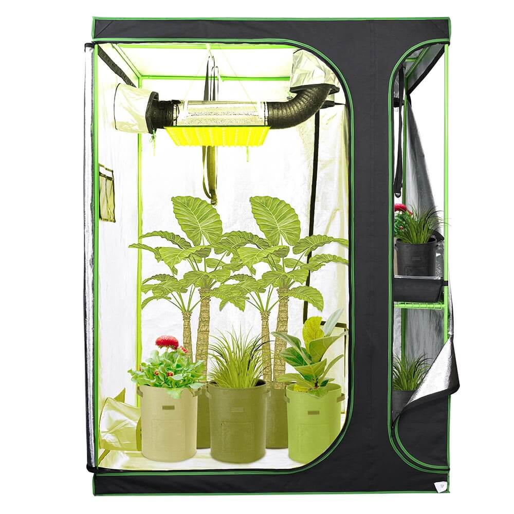 LAGarden Grow Tent 60"x48"x80" 2in1 Hydroponic Grow Room