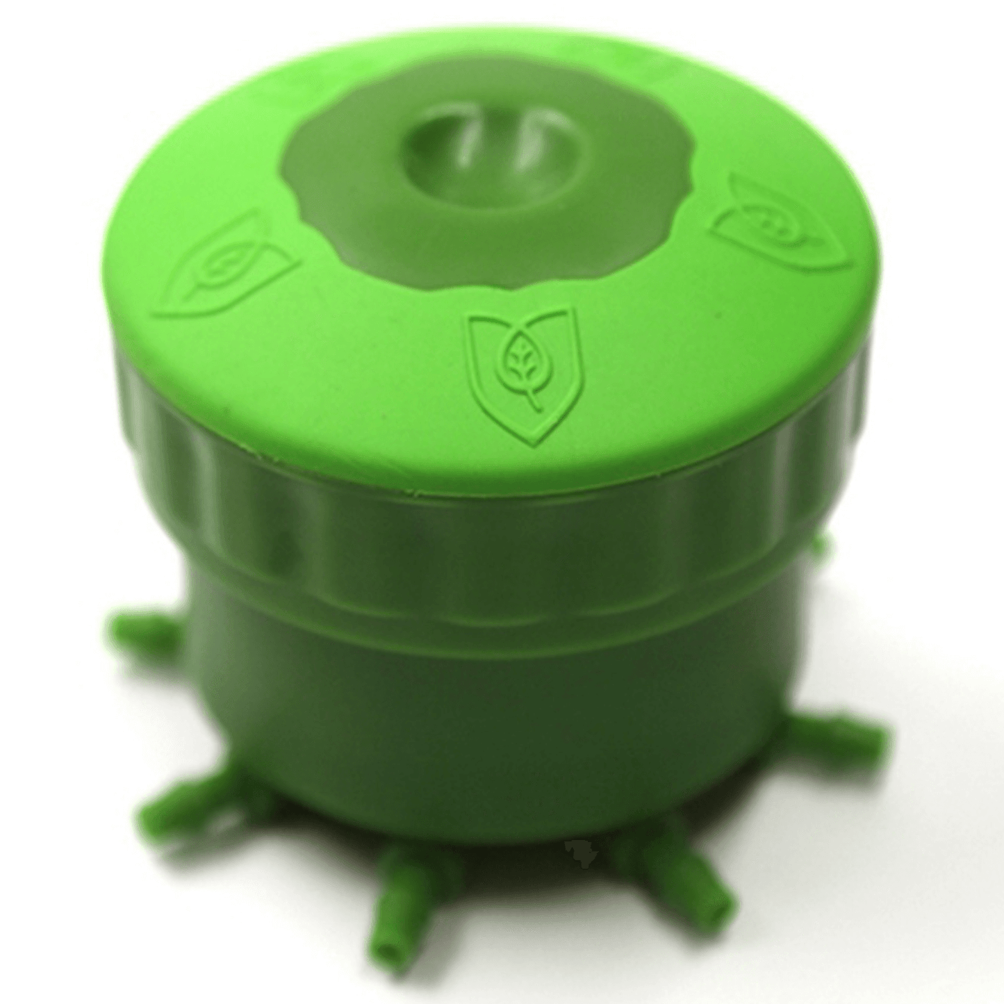 Green FloraFlex Multi Flow Bubbler with 8 outlets for efficient plant watering and nutrient delivery.