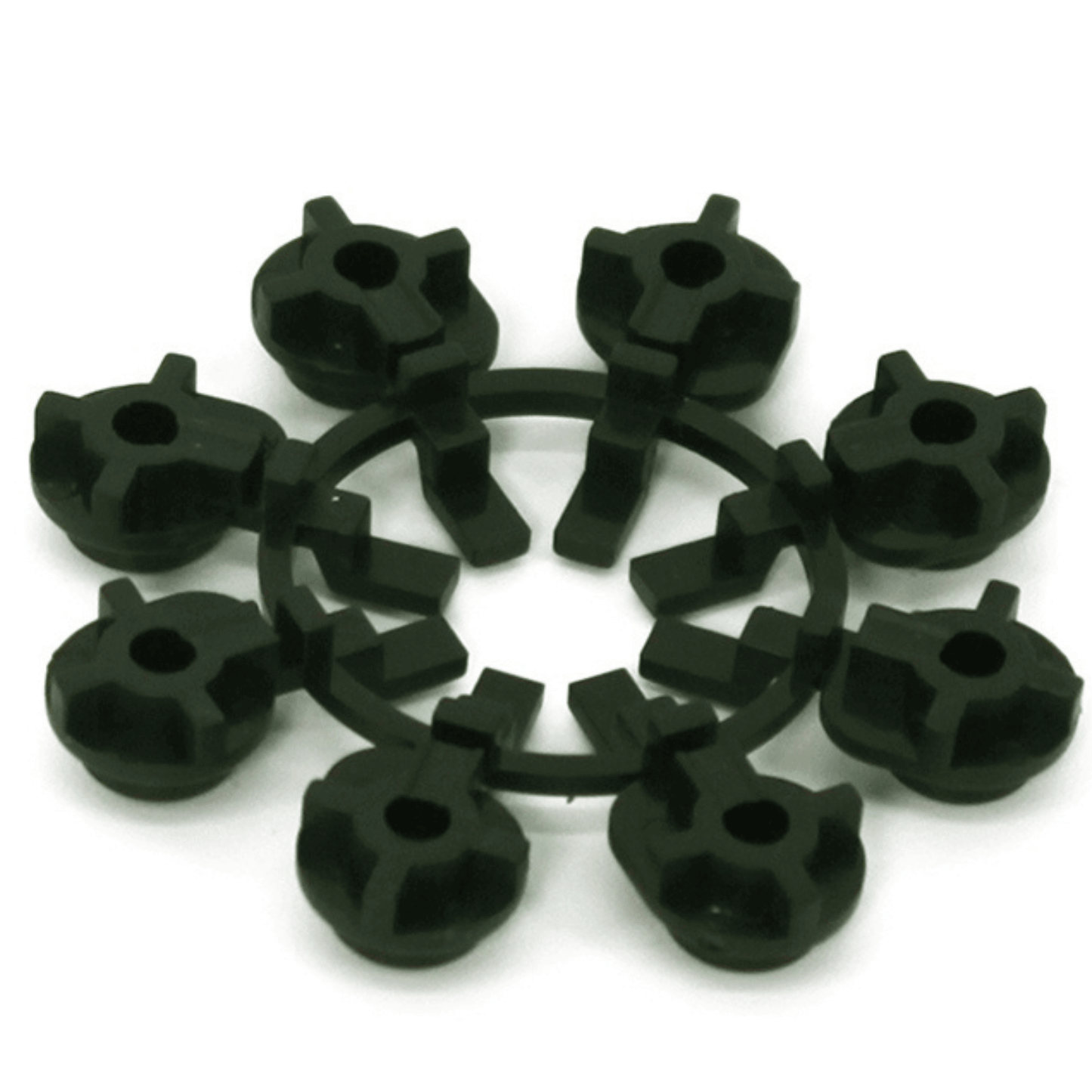 FloraFlex Bubbler 6GPH 12 Pack black components for efficient water delivery and plant hydration