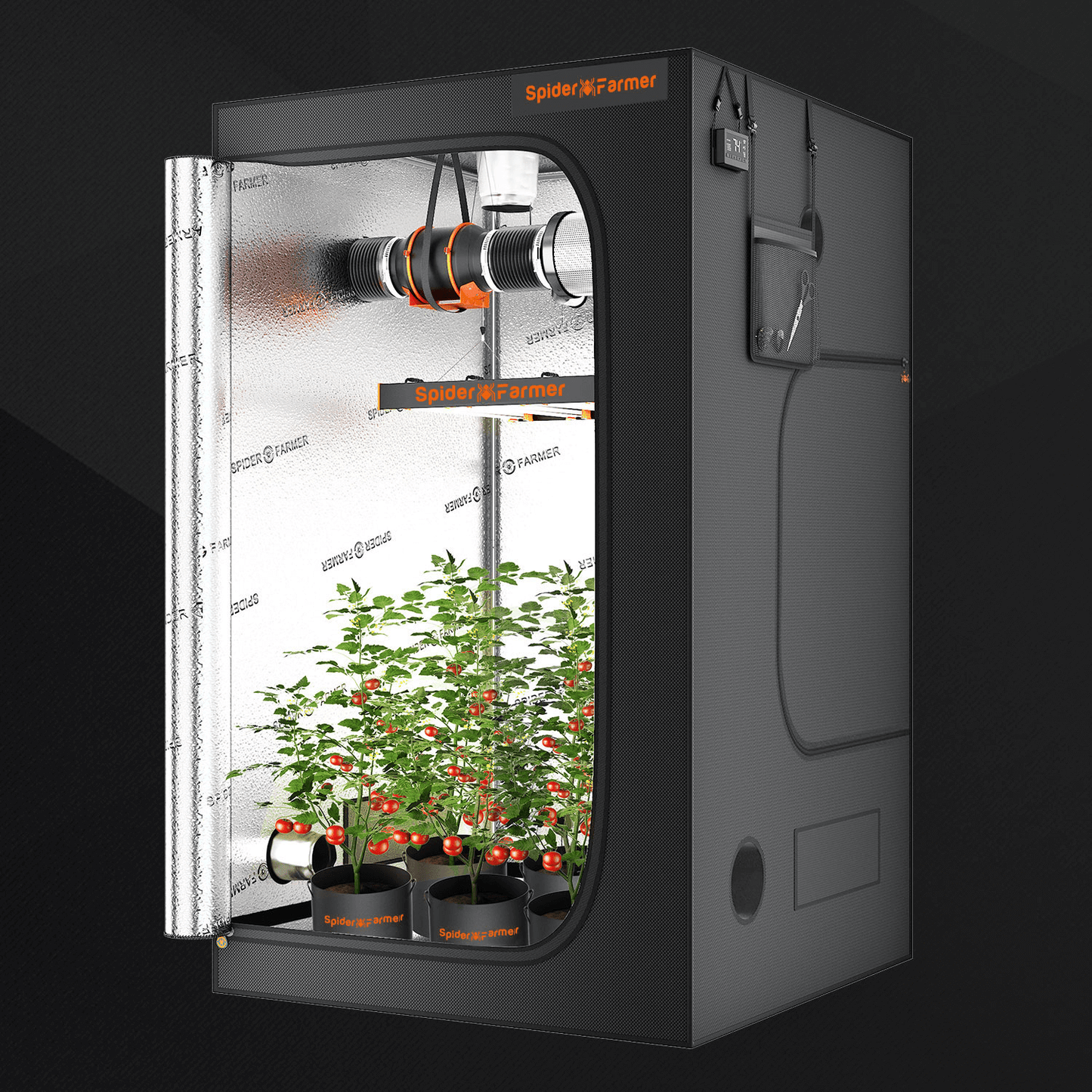 Spider Farmer 4' x 4' x 6' 8" (120 x 120 x 200 cm) Indoor Grow Tent