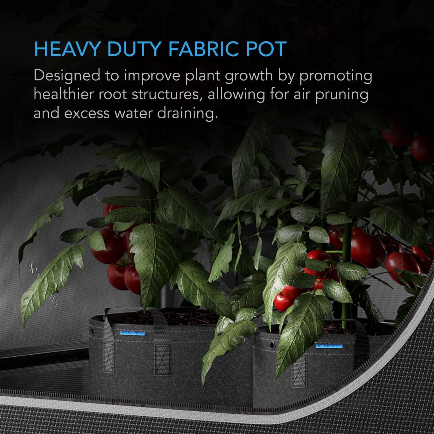 AC Infinity Heavy Duty Fabric Pots 7 Gallon 5-Pack product image 2