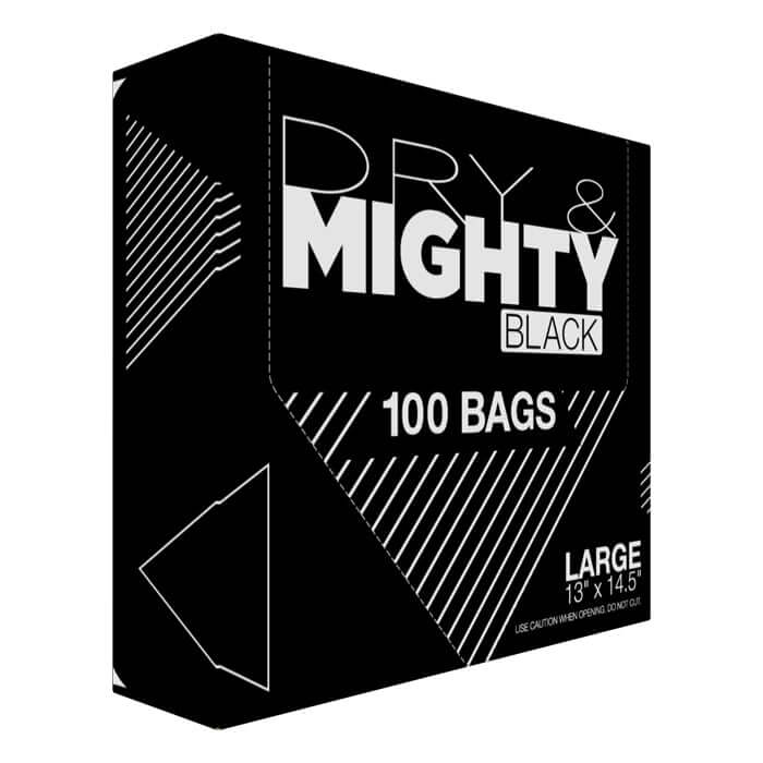 Dry & Mighty Black Bags Large 100 Pack