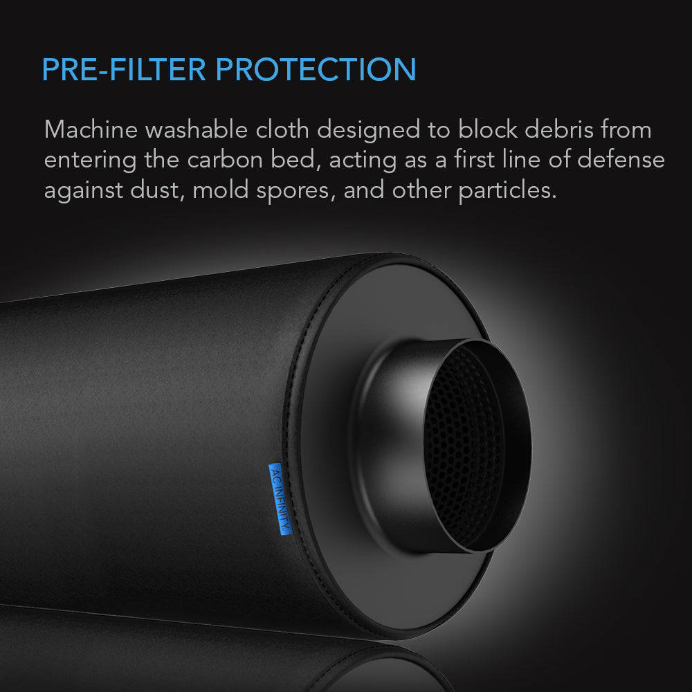 AC Infinity Pre-Filter Cloth for Inline Carbon Filter 12-Inch 2-Pack product image 2