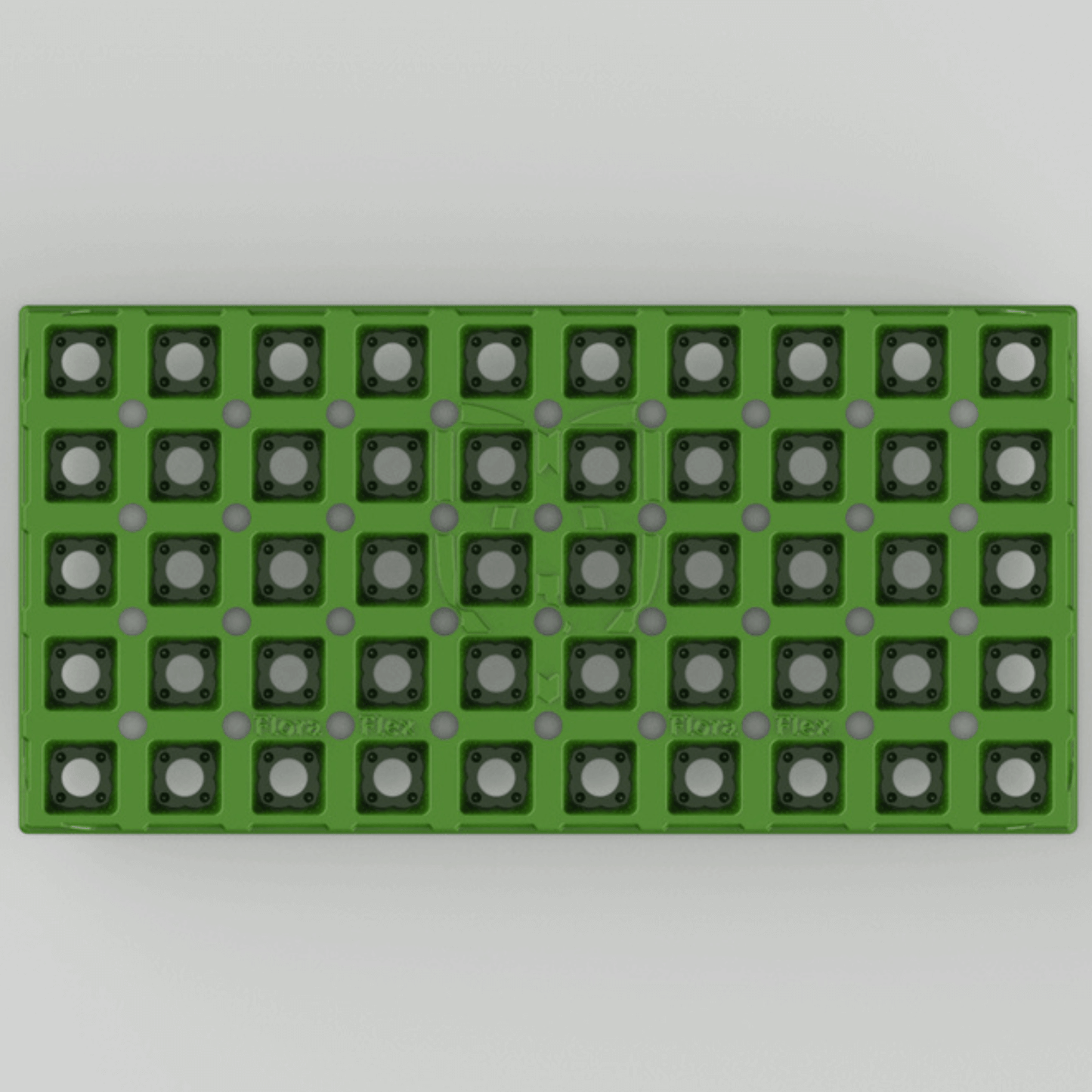 FloraFlex Incubator 50 Cell Inner Tray in green, ideal for hydroponic gardening and plant germination, offered with price match guarantee.