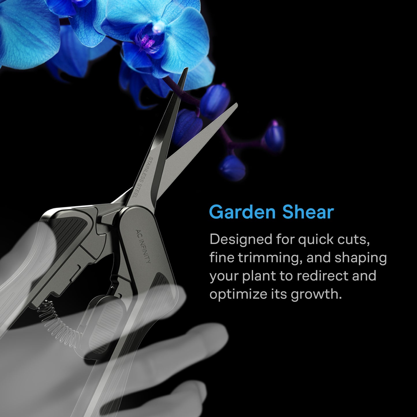 AC Infinity Stainless Steel Pruning Shear Ergonomic Lightweight 6.6" product image 2