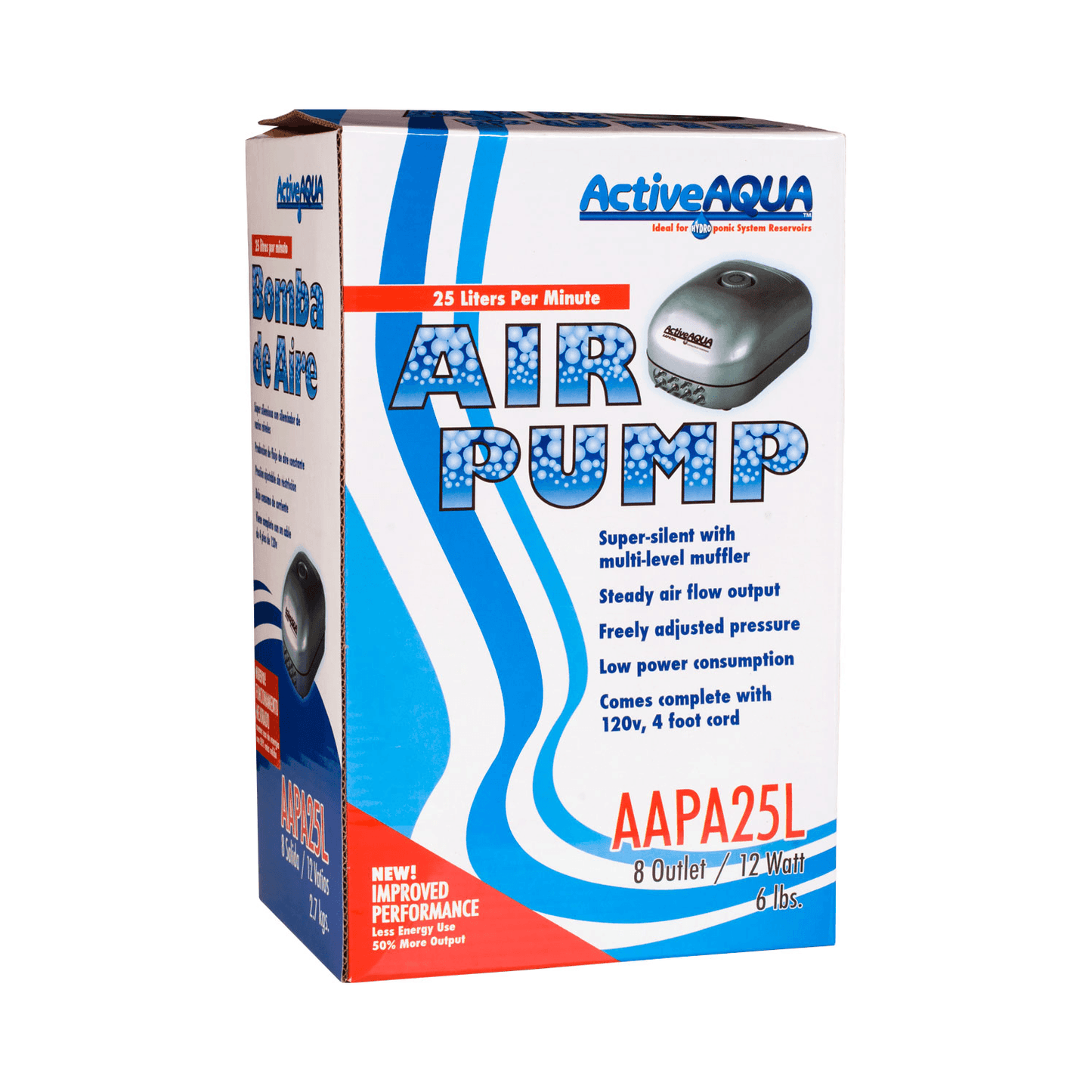 Active Aqua Air Pump 8 Outlets 12W 25 L/min product image 2