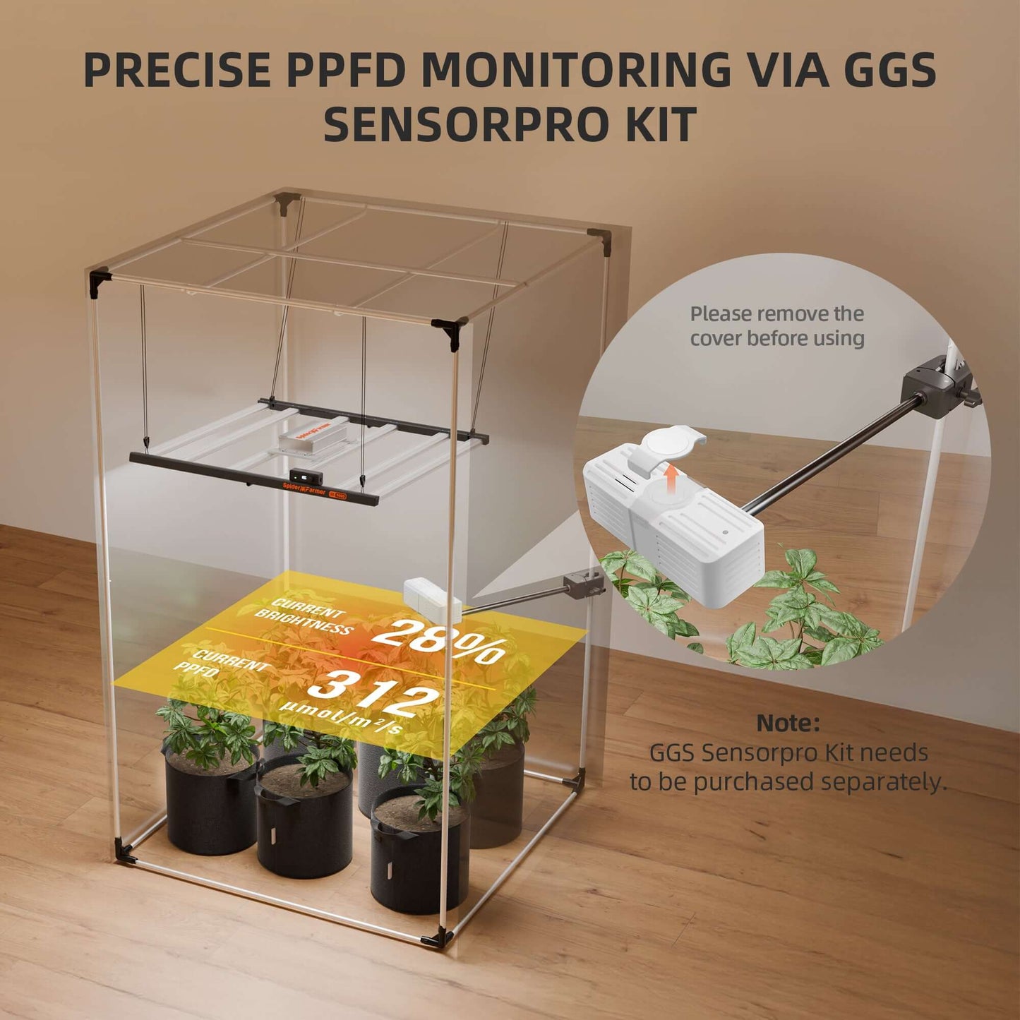 Spider Farmer Genius Grow System SensorPro Kits w/ CO2 Sensor & PAR product image 2