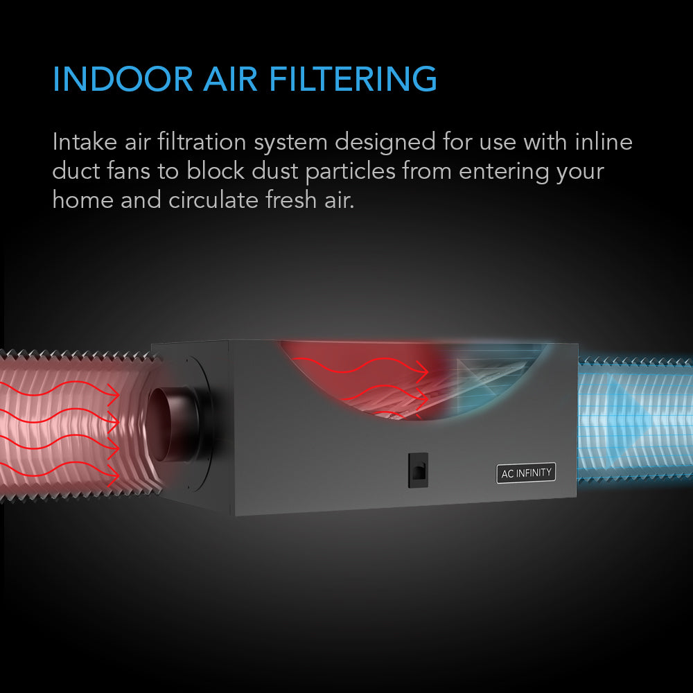 AC Infinity Air Filter Box w/ High Efficacy Filter 6-Inch product image 2