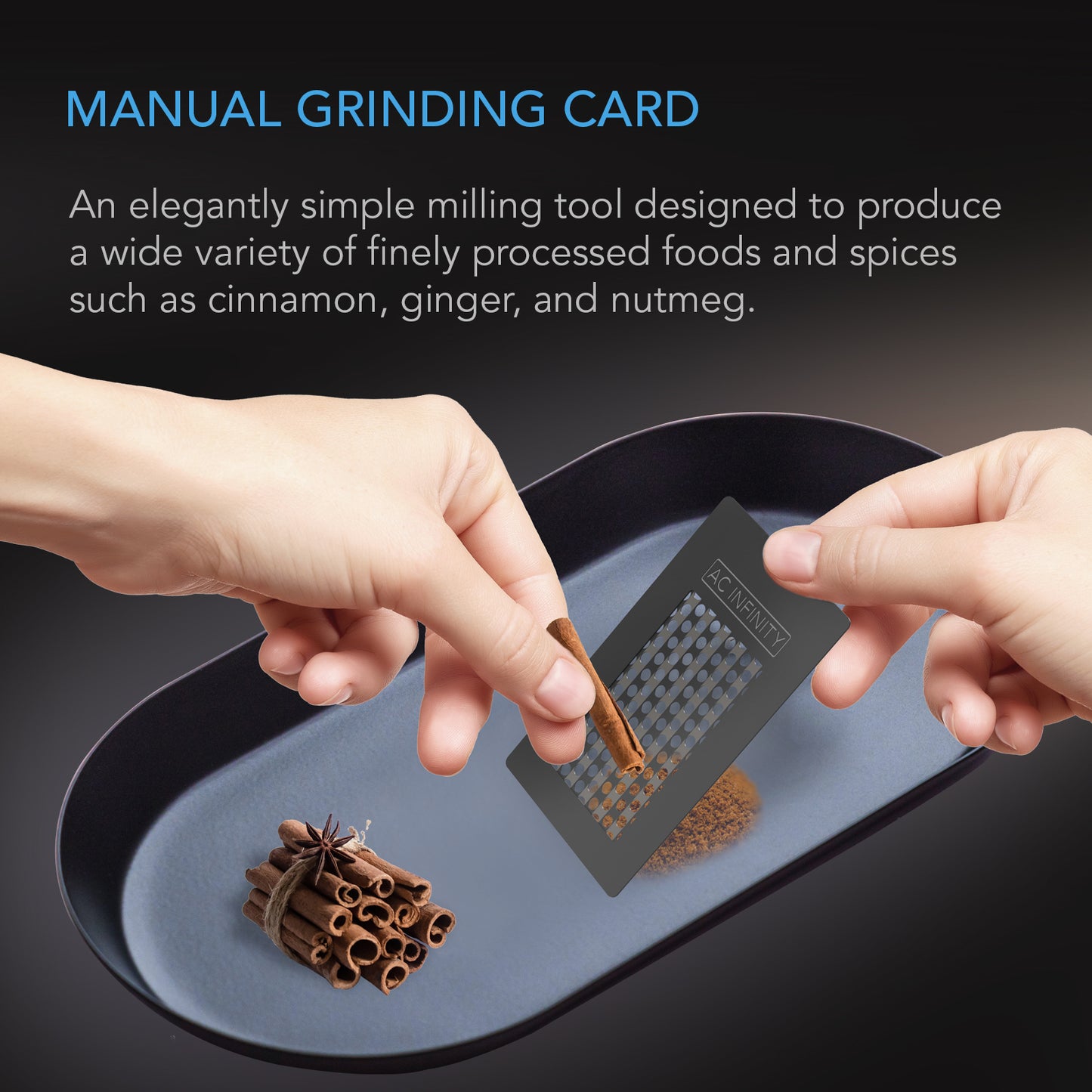 AC Infinity Grinder Card Milling Tool w/ Protective Sleeve for Spices product image 2