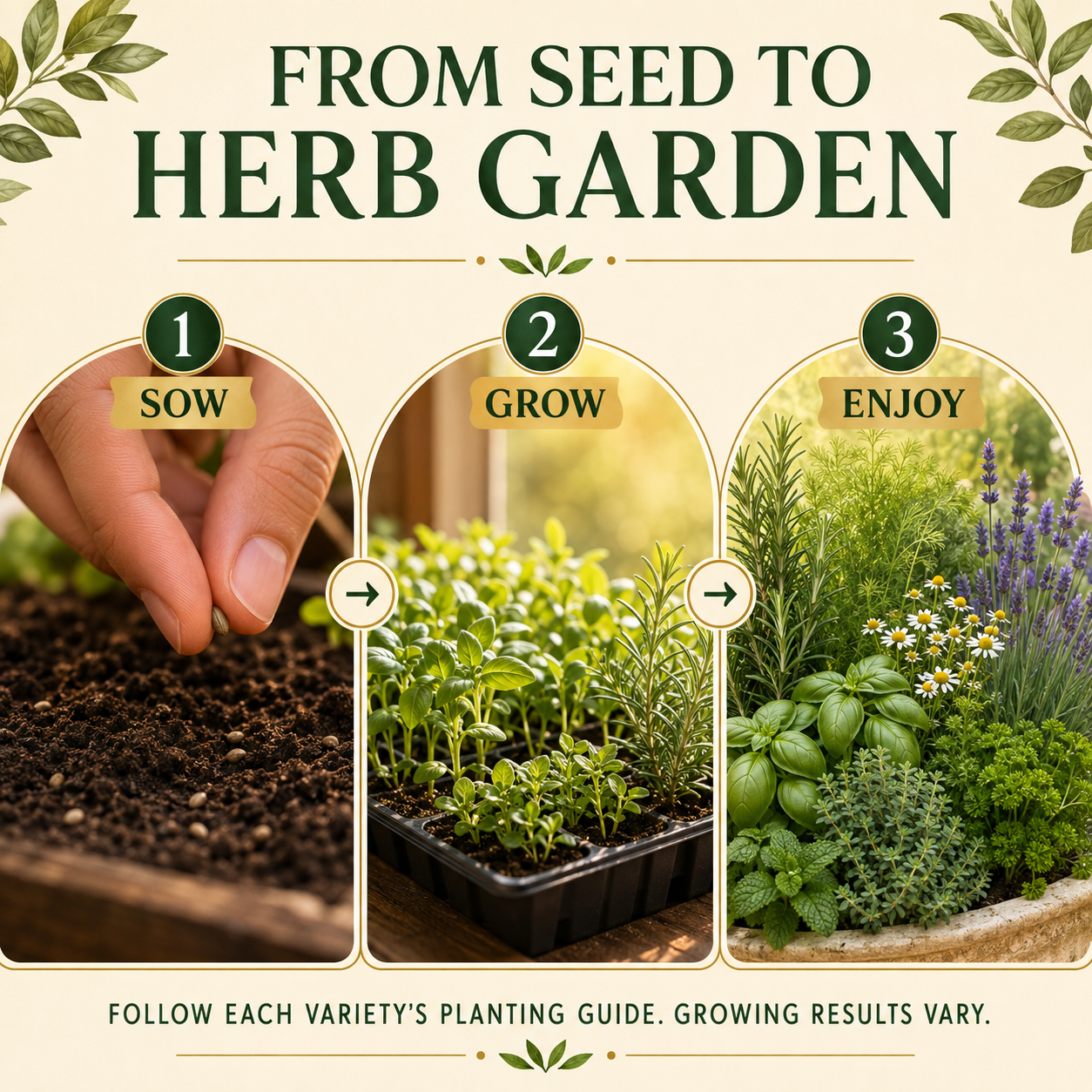 Gardeners Basics Popular Herb Seeds for Planting | 35 Variety Pack