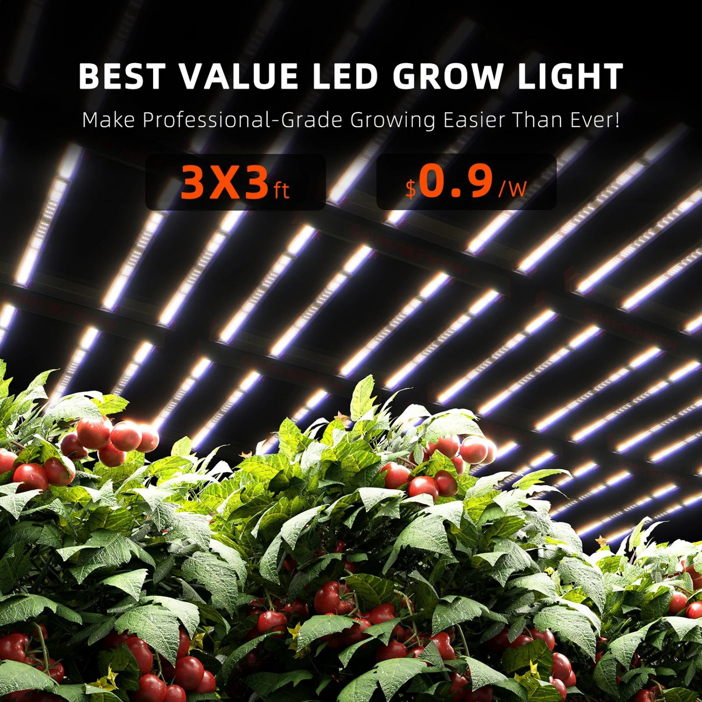 Spider Farmer G3000 300W Dimmable Full Spectrum LED Grow Light