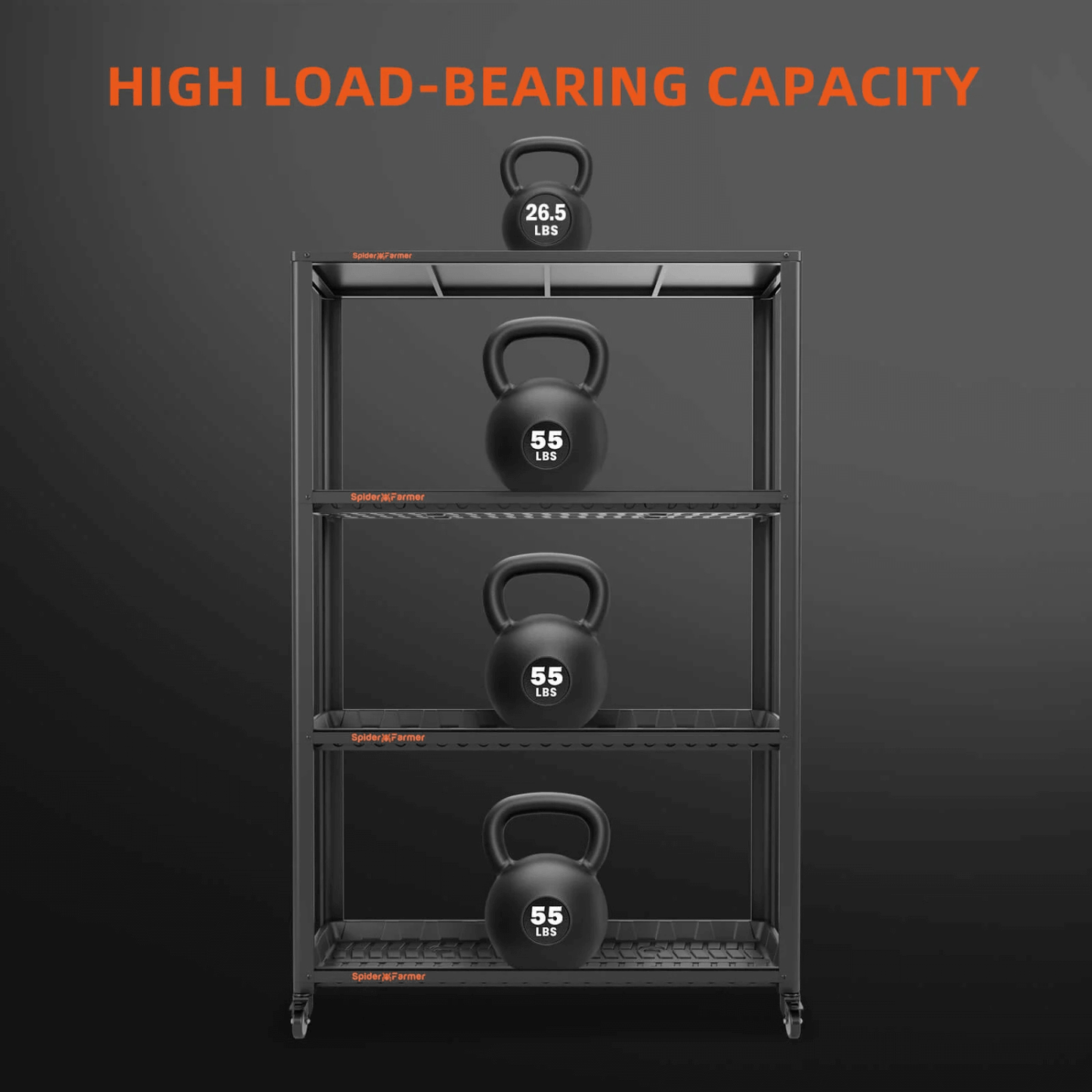 Spider Farmer 3 Tier Metal Plant Stand with Trays