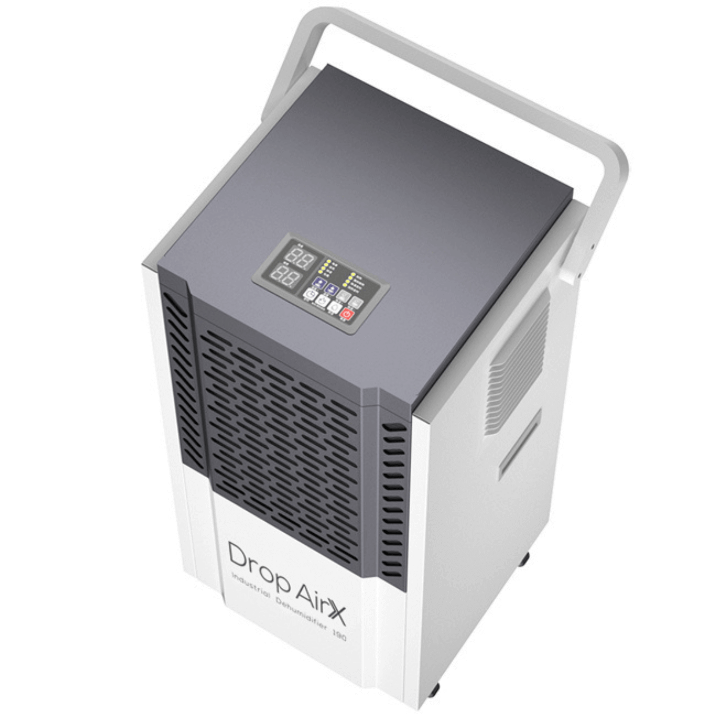 Drop Air X Industrial Dehumidifier 130 PPD with portable design and easy operation features.